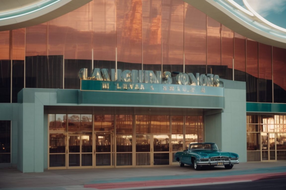 Las Vegas casino with faded and new UV-blocking window films