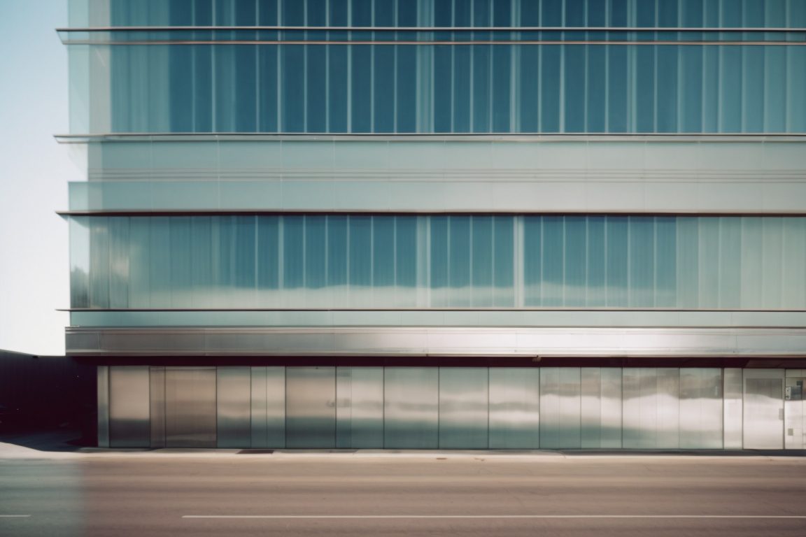 Las Vegas commercial building with tinted windows