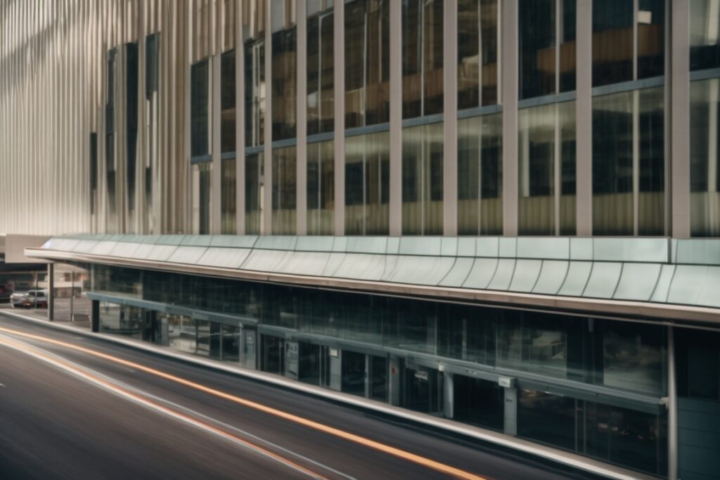 Las Vegas business with opaque windows for energy efficiency and privacy