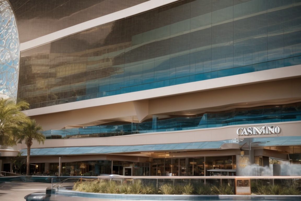 Casino in Las Vegas with commercial window film, reduced glare