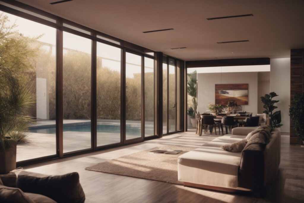 Las Vegas home interior with heat reduction window film