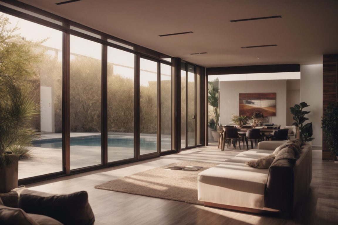 Las Vegas home interior with heat reduction window film